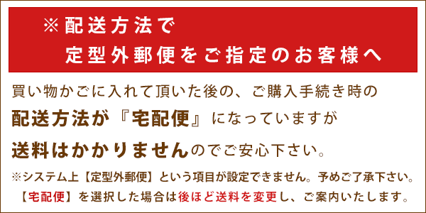 定型外郵便をご指定のお客様へ